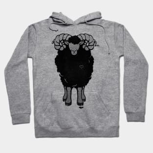 Heartless Black Sheep Love Hoodie